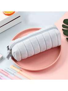 Fresh Cloud Shaped Plush Multilayer Pencil Case, Simple And Large Capacity Stationery Pouch For Girls For Travel Storage Bag,Makeup Bag,Cosmetic Bag,Vacation Organizer,Large Capacity Makeup Organizer Makeup Case, For Lipstick, Brush, Skincare, Mobile Phone, Coin, Small Items, For Home,Gift,Vacation And Festival Halloween Christmas Multifunctional Use - Multicolor - View 8
