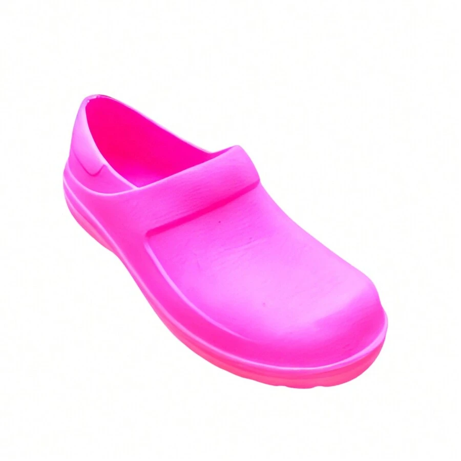 Professional Closed Toe Slippers For Work In The Kitchen - 玫紅色 - 查看 1