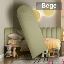 RECTANGULAR UPHOLSTERED HEADBOARD KIT 60x20cm Queen Size Bed (8 UNITS) - Màu be - Xem 2