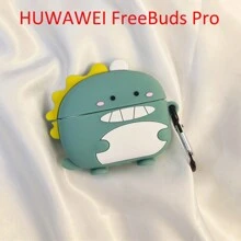 Funda de silicona verde en forma de dragón lindo y de dibujos animados de manzana para auriculares Bluetooth - Verde - Ver 6