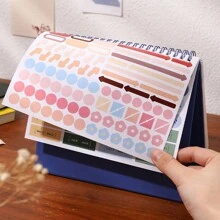 Lịch cơ bản sáng tạo 2024-2025, Lịch thiết kế đơn giản theo phong cách Ins-Style, Lịch tháng và năm, Trang trí bàn làm việc, Năm đầy đủ 2024 đến 2025 - Một cỡ - Xem 9