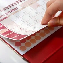 Lịch cơ bản sáng tạo 2024-2025, Lịch thiết kế đơn giản theo phong cách Ins-Style, Lịch tháng và năm, Trang trí bàn làm việc, Năm đầy đủ 2024 đến 2025 - Một cỡ - Xem 5