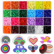 2400pcs/4800pcs/8400pcs Fuse Bead Set, 5MM Beginner Fuse Bead Kit, Suitable Christmas/Birthday Gift For Girls (6 Different Styles, Includes Pegboard, Ironing Paper And Other Accessories) - Multicolor - View 1