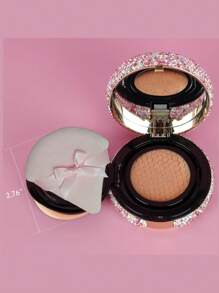 Set de 5/10/20/50 piezas de Esponja de Maquillaje en Forma de Triángulo con Decoración de Lazo para Polvo Suelto y en Polvo Mineral (Color Rosa)