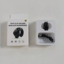 1 Pc Single Ear Clip Earbud Wireless Headphone TWS With Microphone, Handsfree Headset For Running Fitness Gym EarClip