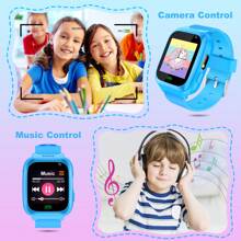 Children's Smartwatch - Call,Camera,Video Recorder,Flashlight,Music Player,8 Game Kids Smart Watch- Great Gift For Kids Student Boys Girls Birthday Christmas,No Sim Card Included - 藍色 - 查看 3
