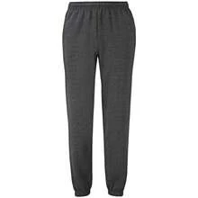 Fruit Of Loom Mens Classic 80/20 Elasticated Sweatpants (Dark Heather Gray) - Dark Heather Gray - View 1