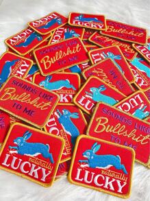 Premium Metallic Embroidered Vintage Iron On Patches For Trucker Hats, Clothes, Jackets And Backpacks, Funny DIY Decoration Patch - Multicolor - View 2