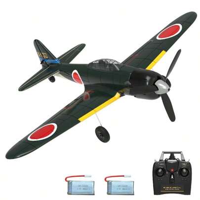 VOLANTEXRC RC Plane For Beginners, 4CH WWII A6M Zero 2.4GHZRemote Control Airplane With Xpilot Stabilization System, One Key Aerobatic RC Aeroplane For Adults Kids(761-15)