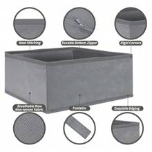 1/3/6/9/12 Gói Hộp đựng đồ vải gấp gọn Tủ quần áo Ngăn kéo Tổ chức Giỏ vải Thùng đựng Ngăn chia Quần áo Đồ lót Áo ngực Tất Đồ lót Quần áo - Xám - Xem 5