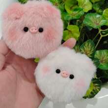 1/2 Pcs Cute Pig Key Chain Cartoon Pig Head Key Ring Pendant Bag Car Pendant Girlfriends Holiday Couple Pendant Birthday Gifts (Products May Have Chromatic Aberrations Due To Light And Production Batch Issues; Different Batches May Have Randomness In Some Areas Of The Product, But It Does Not Affect The Use Of The Product; Due To Different Production Batches, The Chain Is Random)