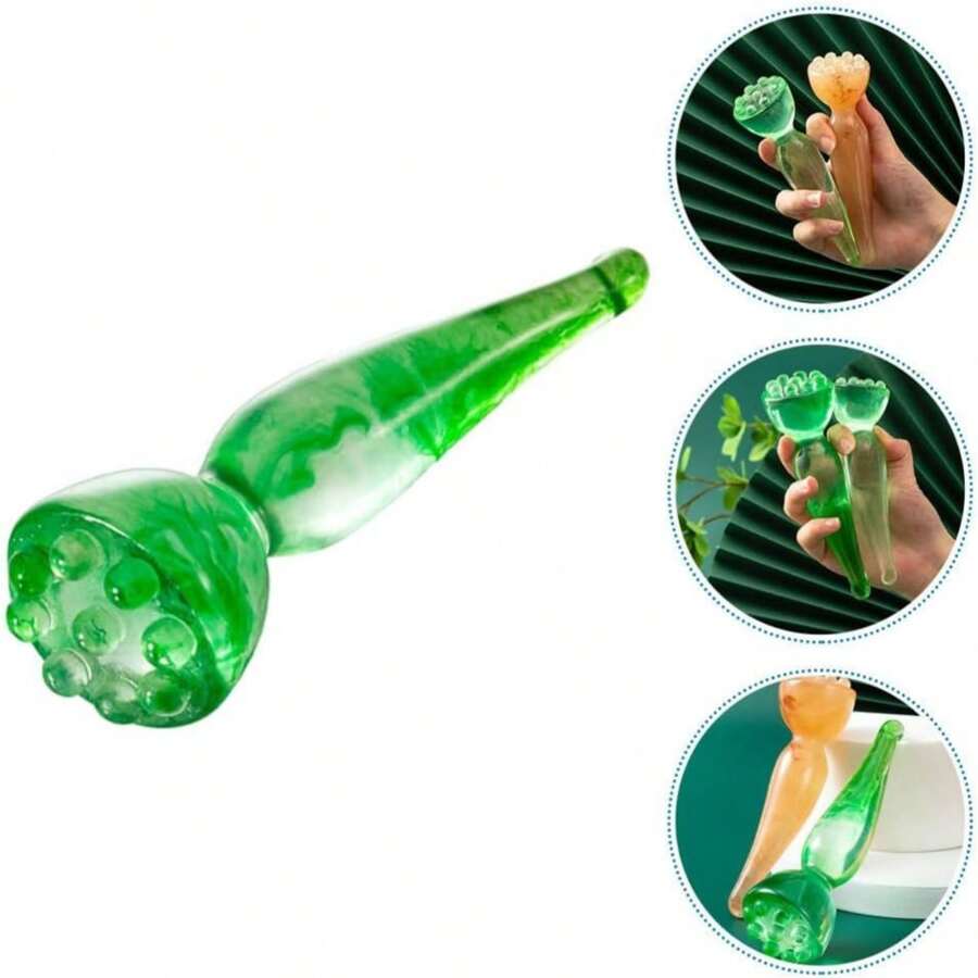 1 件莲花按摩棒 - 多功能 9 球按摩器，适用于面部、眼部、穴位、头部、脚部和全身放松 - 女性美容和健康工具