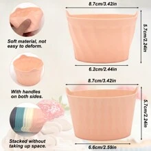 4Pcs/8Pcs Silicone Baking Air Fryer Cup, Reusable Silicon Air Fryer Baking Liner, Replace Disposable Parchment Paper Square Shaped Liner, Silicone Muffin Cups For Baking Cake Egg Tart Pudding Baking- Kitchen Air Fryer Accessory