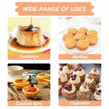 4Pcs/8Pcs Silicone Baking Air Fryer Cup, Reusable Silicon Air Fryer Baking Liner, Replace Disposable Parchment Paper Square Shaped Liner, Silicone Muffin Cups For Baking Cake Egg Tart Pudding Baking- Kitchen Air Fryer Accessory