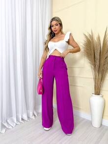 Women's Duna Pants With Ring - 中紫紅色 - 查看 2