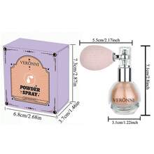 VERONNI 1 件裝身體閃光螢光粉噴霧,高光澤微光,自然立體輪廓腮紅粉,閃亮光澤,適合唇部、眼睛、頭髮、臉部和身體彩妝 - #03 粉色 - 查看 11