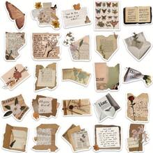 50 piezas Pegatinas decorativas estéticas marrones para monopatín - Adhesivos impermeables creativos para refrigerador, cuaderno, funda de teléfono y vaso de agua