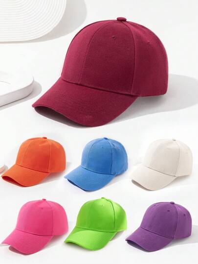1pc Fashionable Multi-Color Sports Casual Women's Soft Top Baseball Cap
