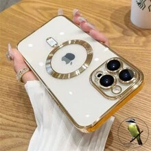 Magsafe Anti-Impact Case Camera Protection For IPhone 11 12 13 14 15 Pro Max ProMax - 金色 - 查看 1
