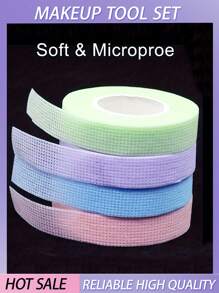 4 卷多色眼影带、自然眼线带、眼部化妆辅助器、眼部化妆完成贴片，适合家人和朋友的礼物 - 彩色 - 查看 1