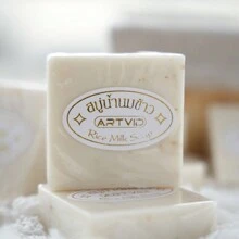 12 Rice Soaps Thai Moisturizing Clarifying Soap For Body Face And Hands, Deep Cleansing - Beige - View 4