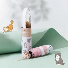 1 Pc Cat Claw Handle Umbrella, Beautiful And Attractive, Suitable For Sun Shading, Rain Protection, Students, Offices, And Travel - Multicolor - View 10