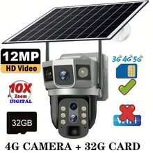 10X Digital Zoom 4G IP Camera 12MP 6K Solar CCTV Surveillance Outdoor IP66 Waterproof Monitor Pir Motion Detect Night Vision V380PRO Camera - 4G 12MP Digital Zoom Camera - View 17
