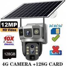 10X Digital Zoom 4G IP Camera 12MP 6K Solar CCTV Surveillance Outdoor IP66 Waterproof Monitor Pir Motion Detect Night Vision V380PRO Camera - 4G 12MP Digital Zoom Camera - View 14