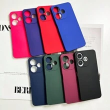 Velvet Skin Feel Phone Case For MI Redmi 13C Note 13 4G/5G Note 13 Pro 4G/5G Note 8 Note 9 A3 9A F5 POCO F5 Pro X5 Pro X6 X6 Pro M6 Pro 4G/5G Premium Quality - Màu xanh da trời - Xem 4