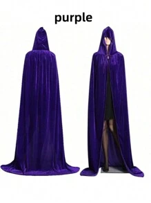 1 件万圣节吸血鬼死亡长袍斗篷，适合成人、派对角色扮演、圣诞节