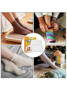 6pcs Portable One-Time Heating Foot Warmer Pads, Keeps Feet Warm In Winter