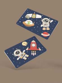 2 件 Mastodon Bad Wolf 图案信用卡皮，采用优质 PVC 制成，自粘，防水，防刮，防滑，耐磨，即剥即贴，可拆卸，适用于身份证、信用卡、玩具卡等装饰美化，3.35x4.92 英寸 - 彩色 - 查看 5