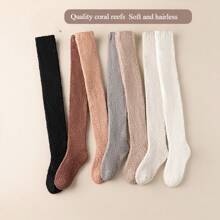 1 Đôi tất cao đến đùi lót nhiệt giữ ấm cho nữ, tất cao đến đầu gối, tất giữ ấm chân cho mùa đông - Nhiều màu - Xem 2