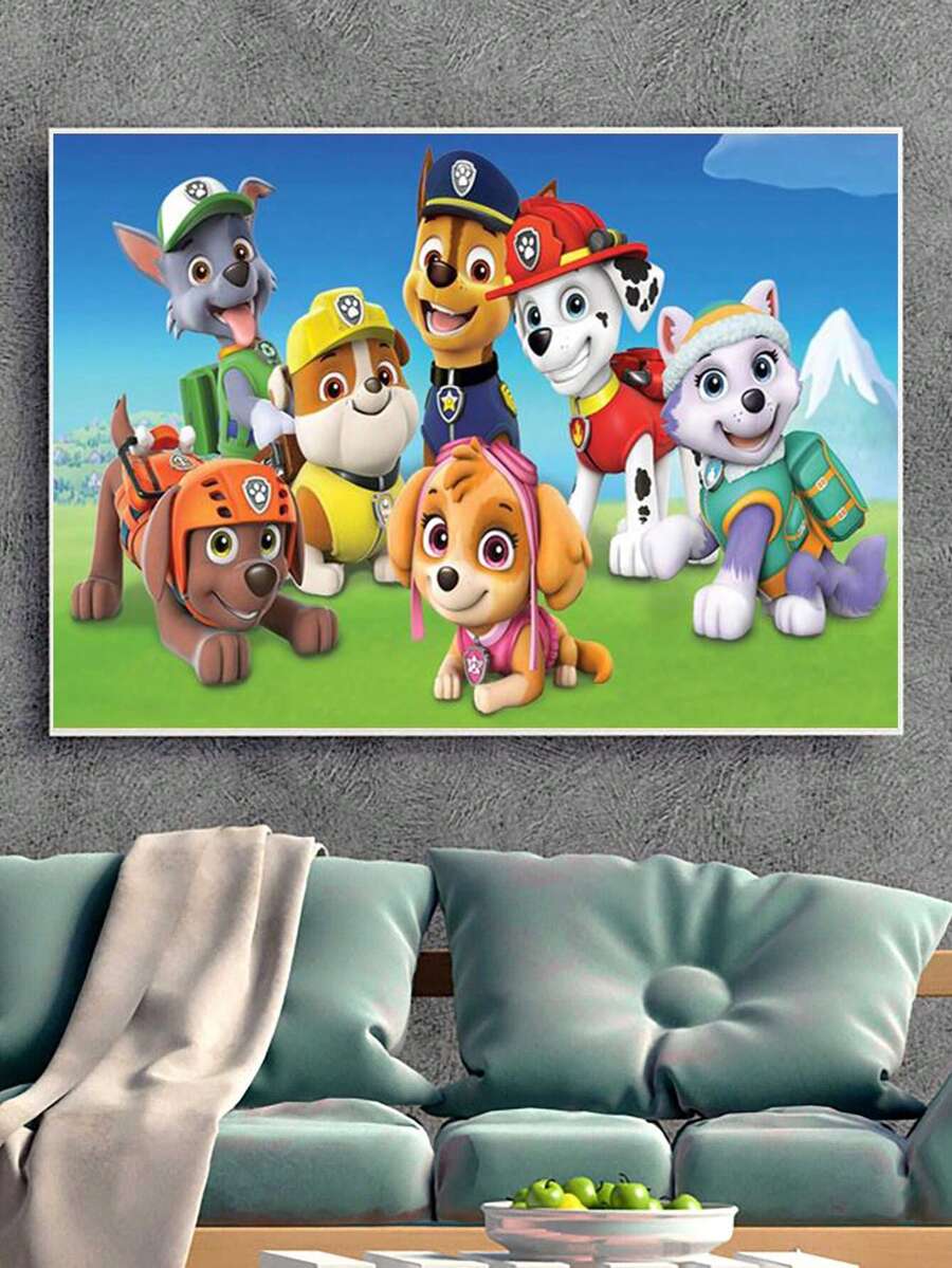 Paw Patrol 1pc 5D Diamond Painting Art Kit Cartoon Dog, DIY Handmade