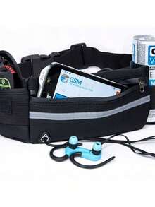 Waterproof Waist Bag Cell Phone Holder Sports Bike Fitness Bag - Black - View 3