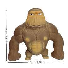 1個創意玩具壓力猩猩玩具，有趣幽默的玩具，有趣並且憤怒的猴肌肉 - 褐色大猩猩 - 查看 3