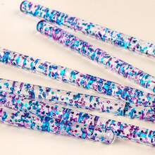 3支/5支装美甲彩绘笔，闪粉美甲刷，水晶美甲雕刻笔，双头美甲笔，亚克力美甲绘图笔，美甲工具，适用于美甲、家居DIY - 彩色 - 查看 3