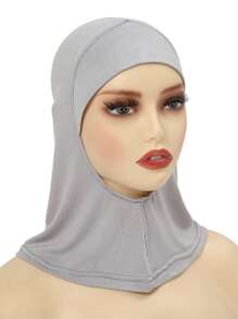 2入組新款圓形開口彈性女式鬼頭帽，圍巾，針織毛帽，頭巾