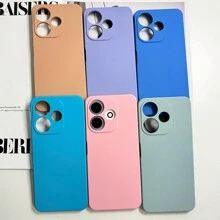 Velvet Skin Feel Phone Case For MI Redmi 13C Note 13 4G/5G Note 13 Pro 4G/5G Note 8 Note 9 A3 9A F5 POCO F5 Pro X5 Pro X6 X6 Pro M6 Pro 4G/5G Premium Quality - Màu xanh da trời - Xem 2