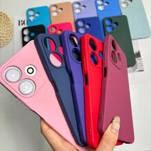 Velvet Skin Feel Phone Case For MI Redmi 13C Note 13 4G/5G Note 13 Pro 4G/5G Note 8 Note 9 A3 9A F5 POCO F5 Pro X5 Pro X6 X6 Pro M6 Pro 4G/5G Premium Quality - Màu xanh da trời - Xem 8