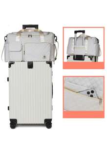 3pcs Travel Bag Set, Multi-Functional Multi-Pocket Shoe Bag, Wet & Dry Separation, Toiletry Bag, Cosmetic Bag, Skincare Bag, Portable Large Capacity Adjustable Zipper Commuter Bag, Travel, Fitness, Outdoor, Business, School, Holiday Gift - Multicolor - View 9