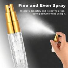 1 قطعة زجاجة رذاذ عطر 5 مل / 10 مل ، بخاخ سفر فارغ محمول ، وأكياس هدايا مخملية وردية بسحاب - أكياس هدايا ناعمة بالسحاب لحفلات الزفاف والأعياد وعيد الحب والذكرى السنوية ، قارورة عطر