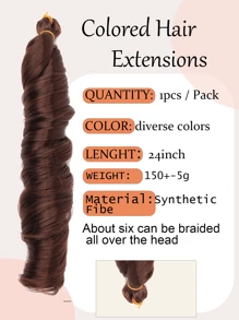 French Curls Braiding Hair Extensions Synthetic Hair Loose Wave Spiral Curl Braids High Temperature Ombre Pre Stretched Hair Extensions For Women