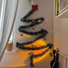 4m Grinalda de Natal Verde Artificial para Festa, Decoração de Casa, Enfeite de Árvore de Natal