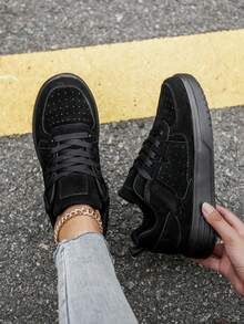 (مقاس صغير) أحذية رياضية كاجوال رقعية مريحة للنساء...