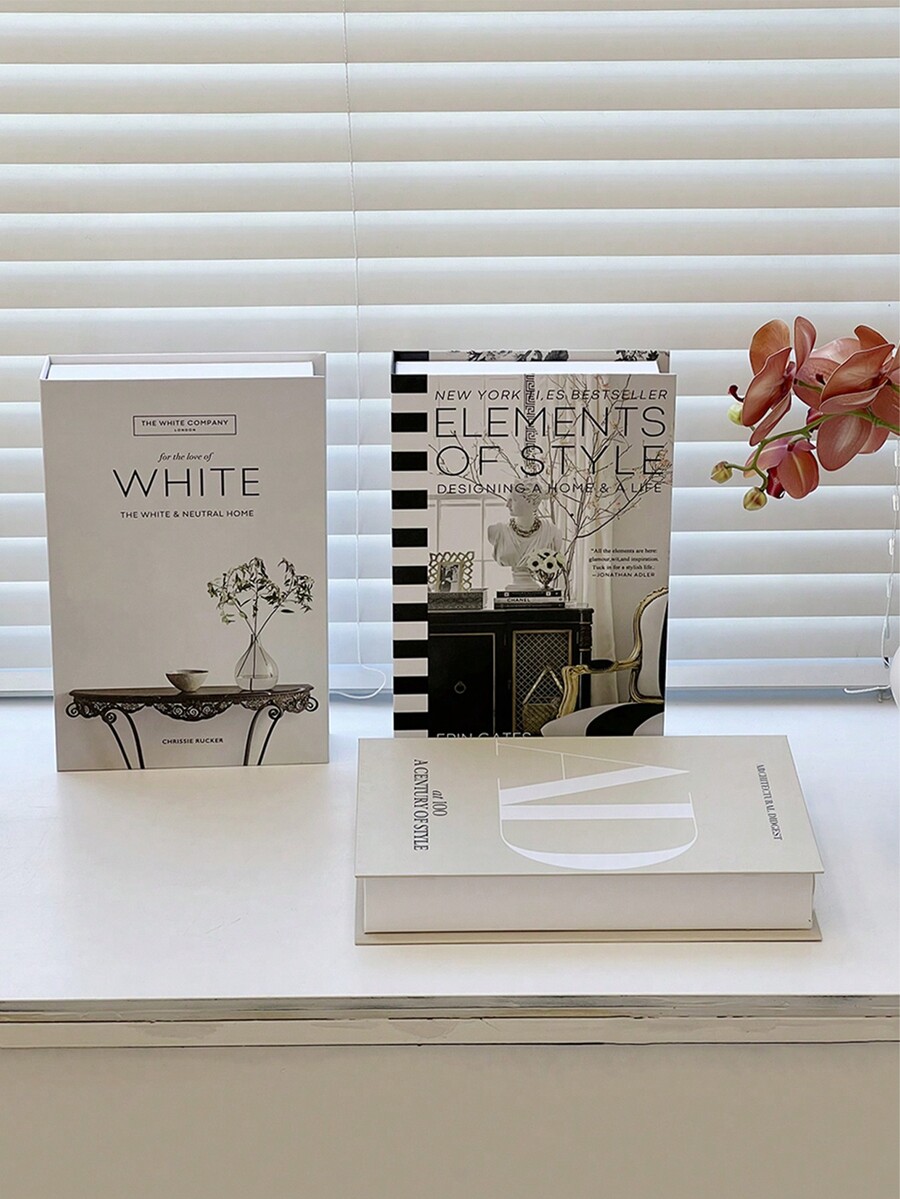 1pc Openable Faux Book Storage Box, Luxury Fake Book Set For Coffee