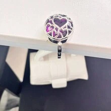 1 Pc Multiple Hearts Style Premium Foldable Handbag Bag Purse Hanger Table Hook Holder