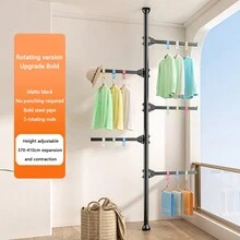 Free Standing Laundry Drying Rack, Extendable Indoor Outdoor Towel Clothes Hanger, No Drilling - Scalable - View 9