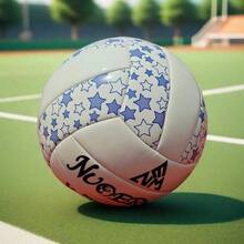 Glow In The Dark Volleyball, Durable & Shockproof, For Match & Training - Blue and White - View 4