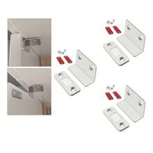 1入組免打孔磁性門鎖適用於滑動門,抽屜,衣櫃